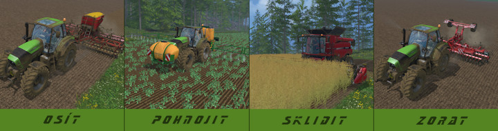 Cyklus výroby na polích - Farming Simulator 2017